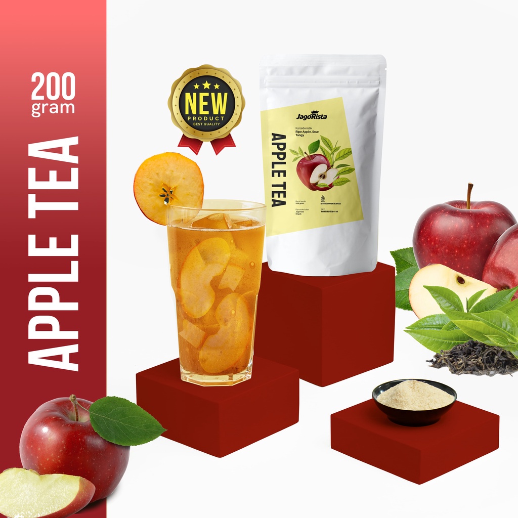 

Jagorista Bubuk Minuman Apple Tea 200Gr Premium Drink Powder
