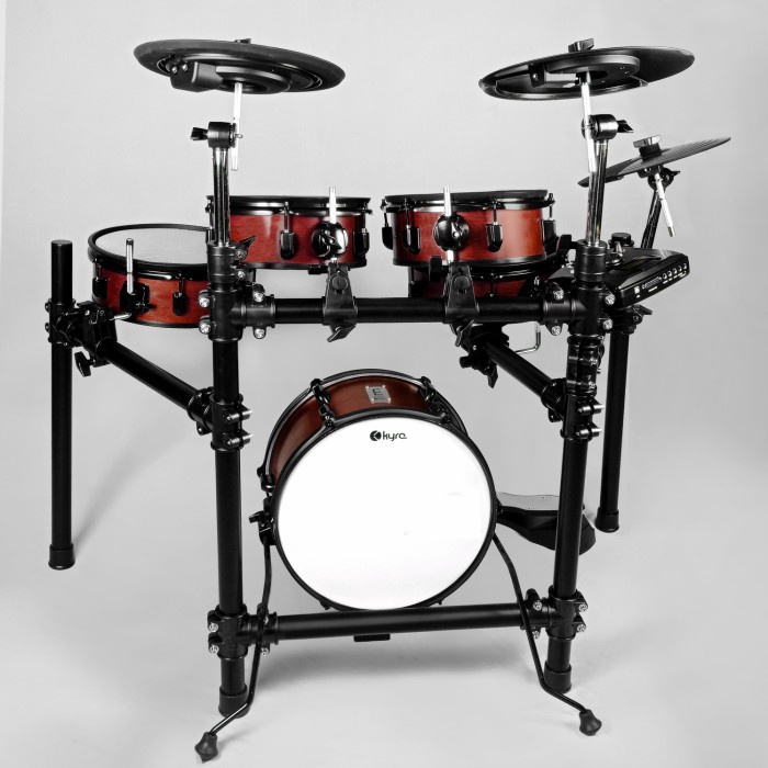 Ready Stok - Kyre E Series 1.0 Electric Drum Set Cinamon Brown