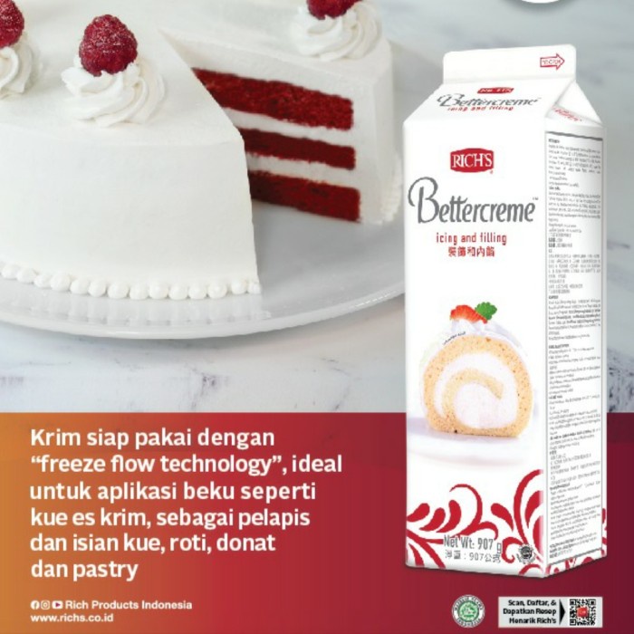 

Promo Richs Bettercreme Topping Whipping Cream 907 Gr ( Gosend Bandung )