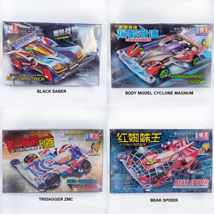 Gratis Ongkir Rep. Tamiya Mini 4wd Merk ChaoXing MoWang Lets And Go Clear Chassis Limited Edition (t