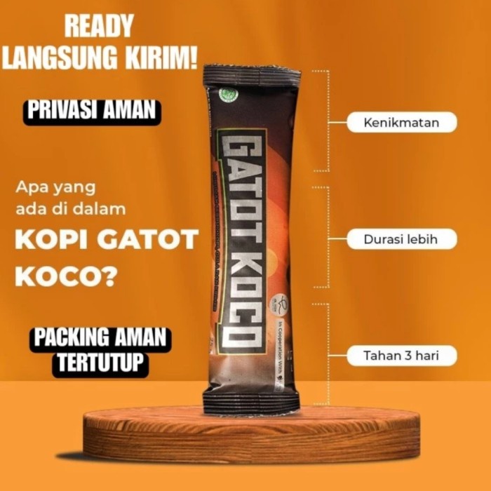 Kopi GATOT KOCO Stamina Pria - Vitalitas Laki by Dr. Hen Box Sachet