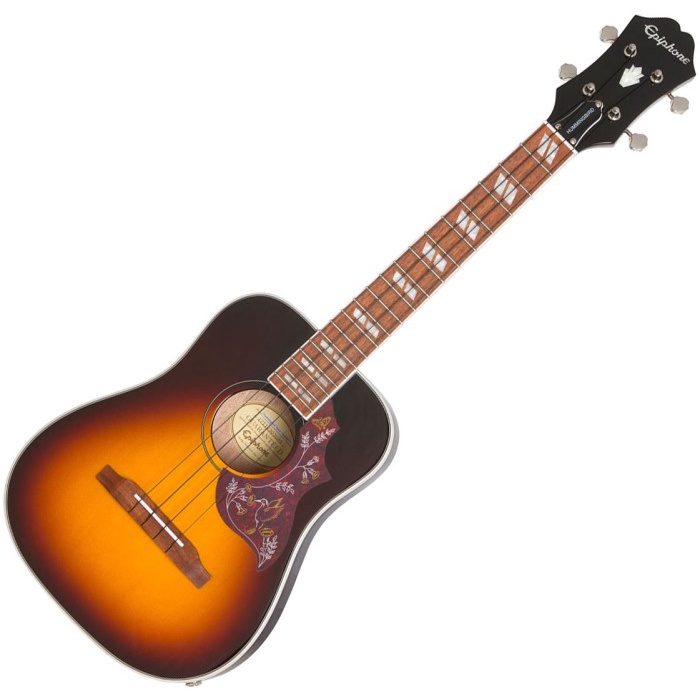 Ukulele - Epiphone Hummingbird Acoust/Electr Tenor Ukulele Tobacco Sunburst,Bmj