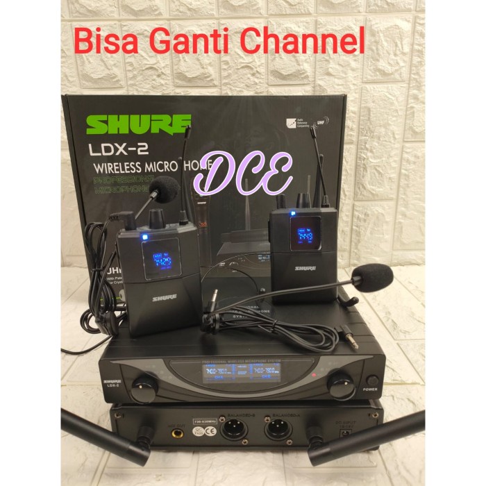 Mic Wireless SHURE LDX2 LDX 2 Clip on Headset JJHH