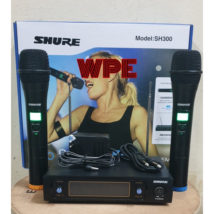 mic wireless shure sh300 / shure sh 300