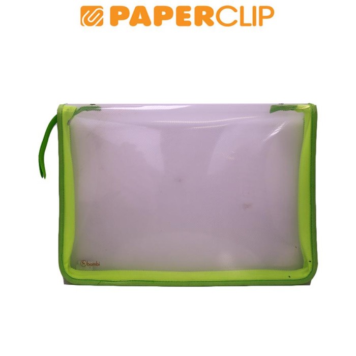 

For Sale Zipper Bag Bambi 5321 Folio Green Ready Stock