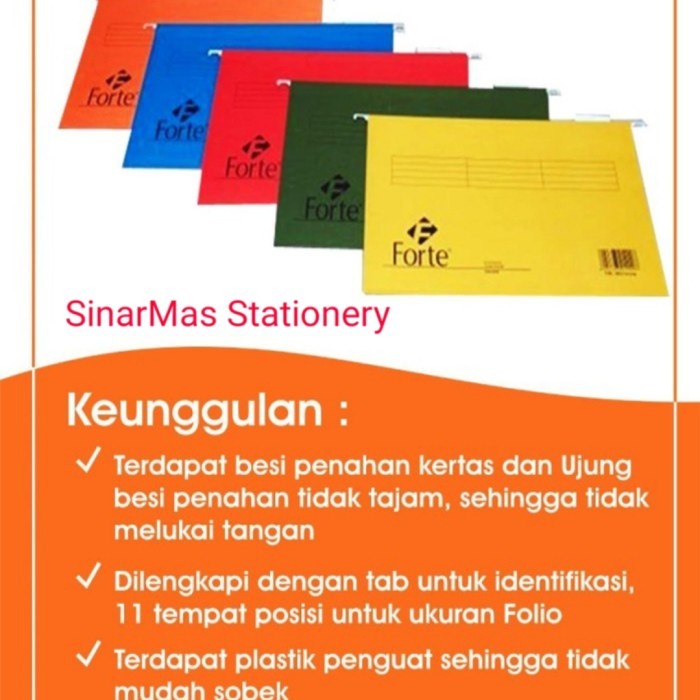 

Termurah Hanging Map Forte Folio - Map Gantung Forte - ( Pak Isi 50 Pcs ) Ready Stock