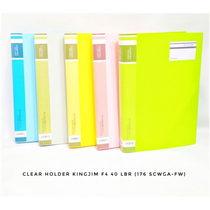 

Termurah Map Clear Holder File Document Keeper Isi 40 Folio Soft Colour 176Scwg Original