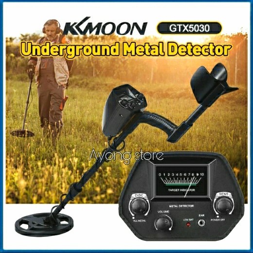 Alat Detektor Emas Logam Metal Kkmoon Detector Finder Deteksi Gtx5030 Original 100% Dan Terpercaya