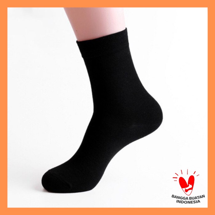 Kaos Kaki Panjang Pria Hitam Polos Kaos Kaki Pria Casual Socks