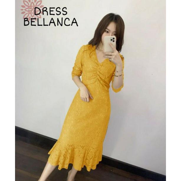 BJR4 dress bellanca DRESS BRUKAT TULANG dress duyung mermaid fashion wanita Dress natal dress warna 