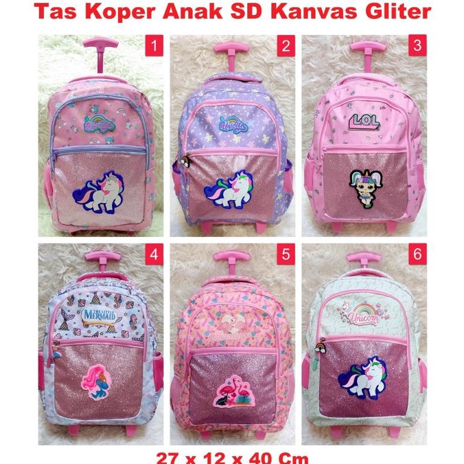 Tas Koper Anak Model Unicorn / ransel anak sd unicorn gliter