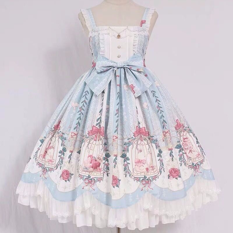 Lolita Skirt LolitaCage Dream Bead Necklace Pendant Wave jskDress