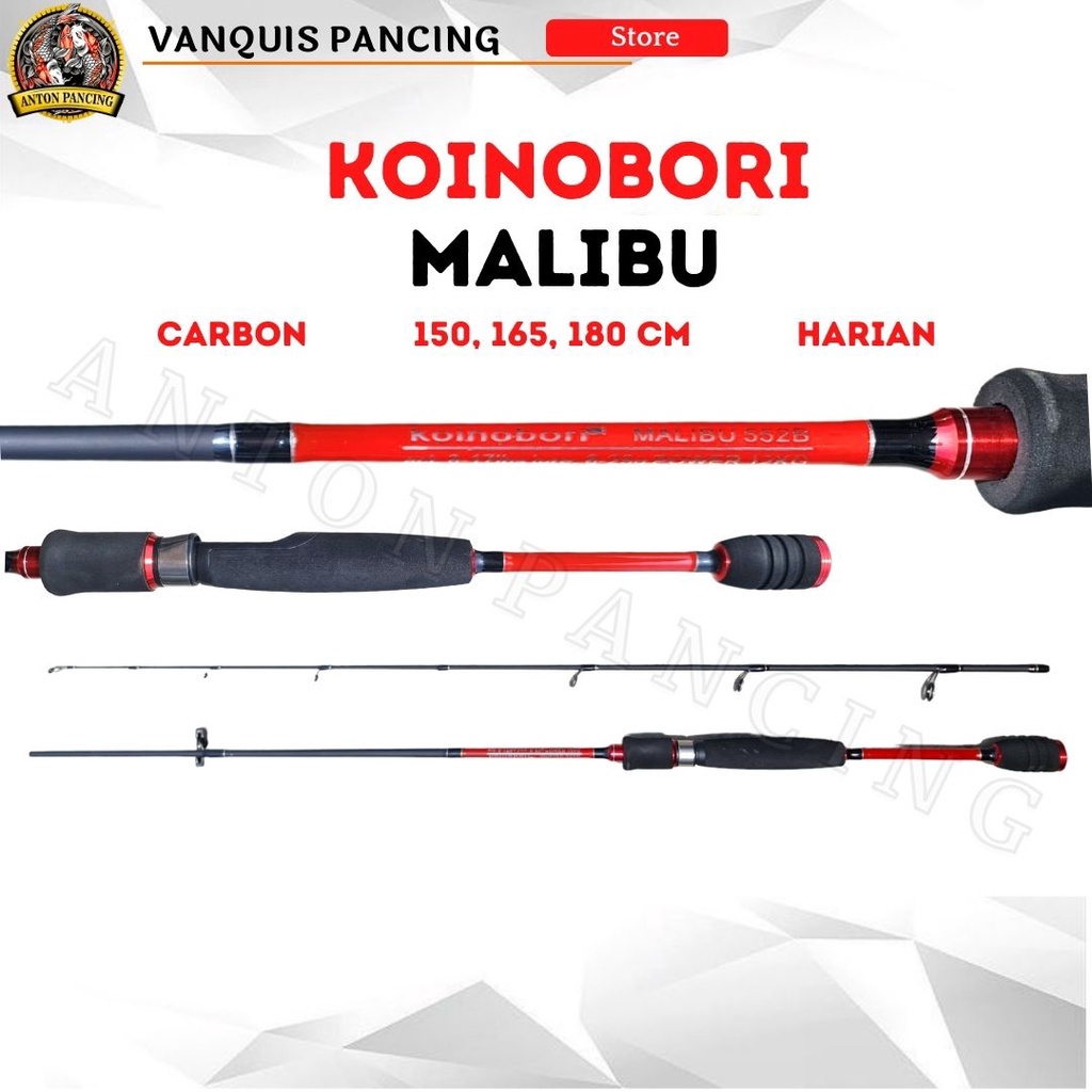 Joran Pancing Koinobori Malibu 150 165 180cm 8-17lb Full Carbon Japan Style Power 12 kg