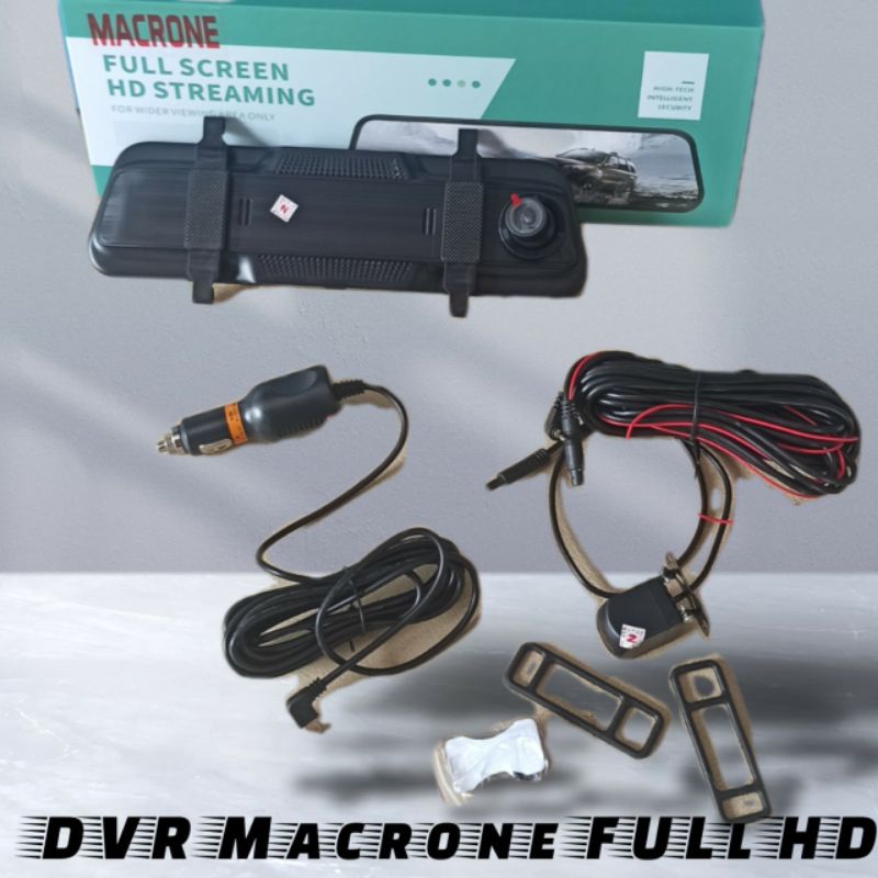 Spion Dvr Dashcam Macrone Full Hd - Rear / Front Kamera Rekam - Car Dvr 9.66