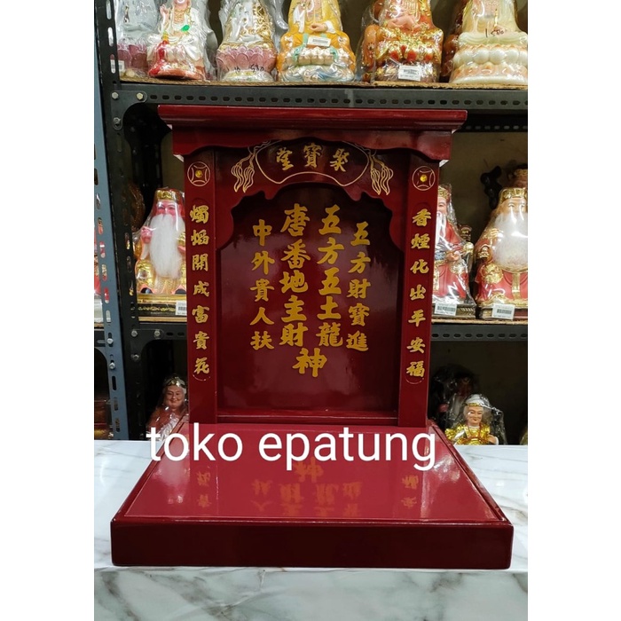 Promo Rumah Altar Dewa Bumi / Tu Ti Kong / Tecukong - Kayu
