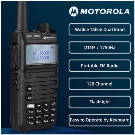 Ht X9 Walkie Talkie Jarak Jauh 10Km Uhf/Vhf Kekuatan Tinggi 1