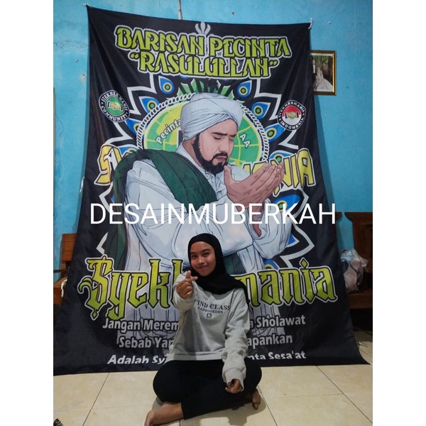 FREE ONGKIR + BENDERA 200X150CM, FREE STICKER, TERBARU + CETAK BENDERA SYEKHERMANIA, BENDERA MAFIA S