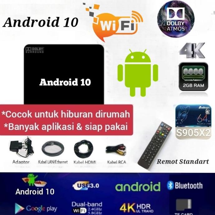 Smart Tv box Android stb Android 10 Premium Voice assistant