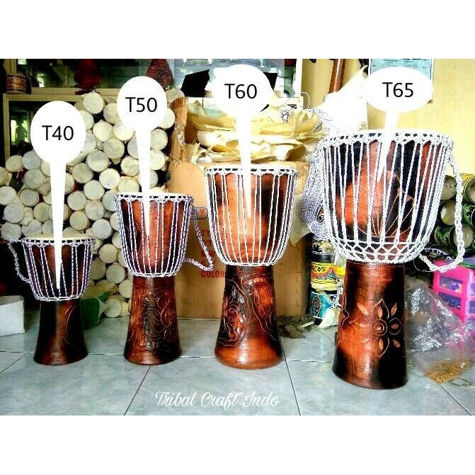 Jimbe - Sale - Jembe Jimbe Sedang T50 Djembe Perkusi Kulit Asli Tbk