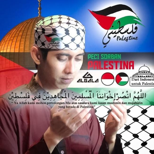 Peci Mesir ALGALA,Peci sorban Palestina,Peci lipat ,Peci putih Dewasa