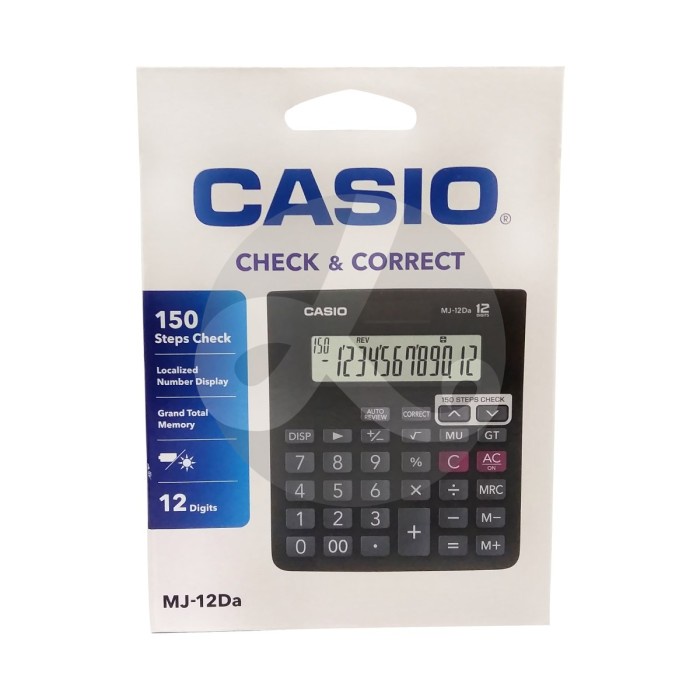

Casio Calculator Dekstop Kalkulator MJ-12DA,12VCB,100D Plus,120D Plus