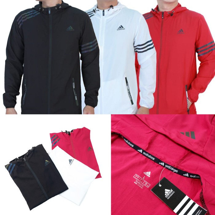 Jaket Running Parasut Windbreaker Adds Original Jaket Olahraga Pria