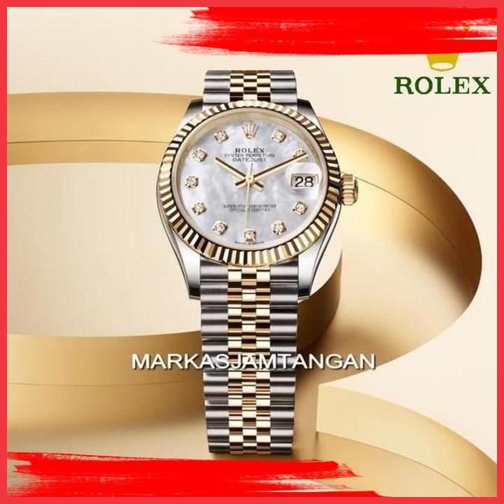 (BK MJT) NEW TERBARU BEST SELLER JAM TANGAN WANITA ROLEX PREMIUM OYSTER PERPETUAL LADY DATEJUST 28MM