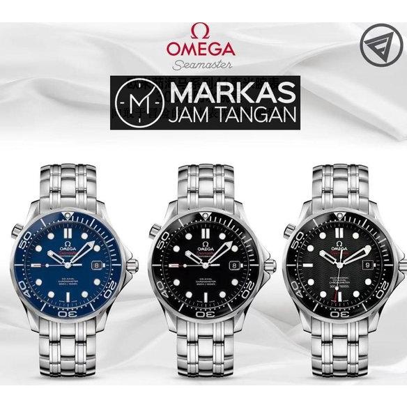 (BK MJT) JAM TANGAN PRIA JAM COWOK OMEGA SWISS CLONE ETA SEAMASTER DIVER CO-AXIAL AUTOMATIC STAINLES