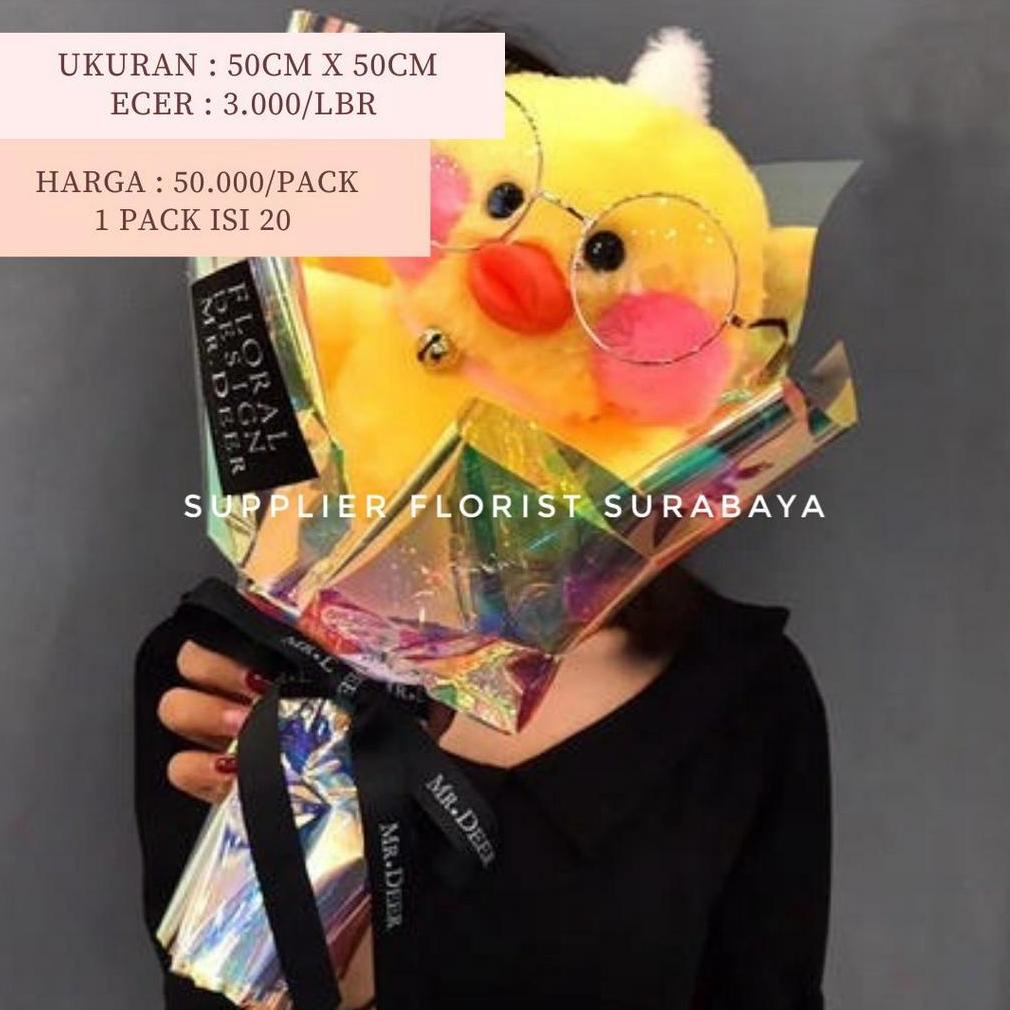 

Original [5-20 LEMBAR] KERTAS BUNGA HOLOGRAM PELANGI WARNA WARNI SILVER/WRAPPING PAPER/ WRAP BUNGA/FLOWER WRAP/PEMBUNGKUS KERTAS WATERPROOF Terlaris