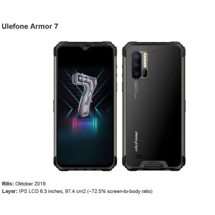 ulefone Armor 7 ANTI GORES LAYAR star
