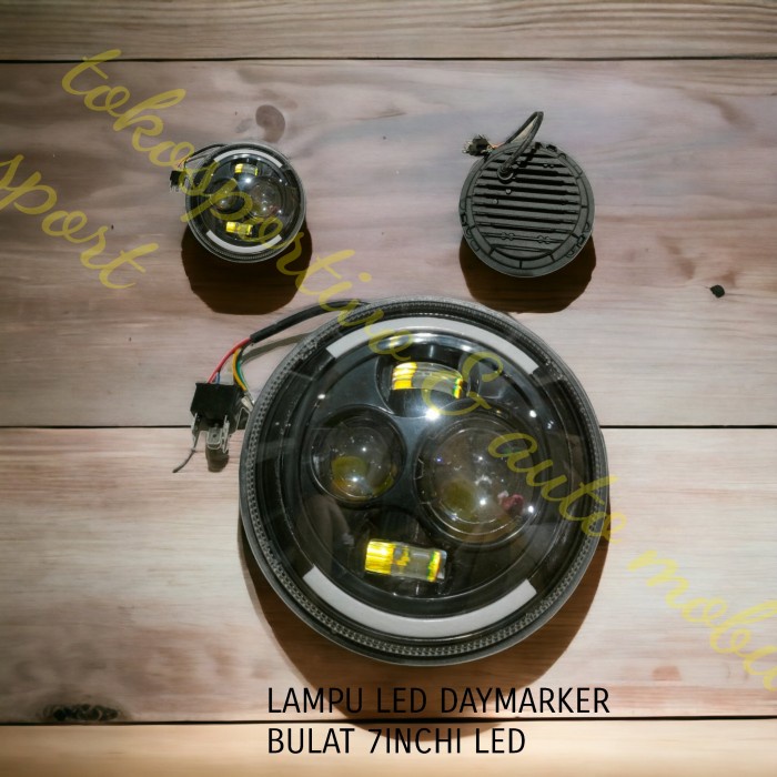 LAMPU LED DAYMAKER BULAT 7INCHI MOBIL MOTOR UNIVERSAL LED star