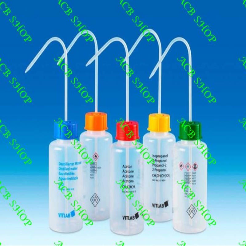 VITLAB Wash Bottles Wide Mouth ISOPROPANOL 500ml 1352849