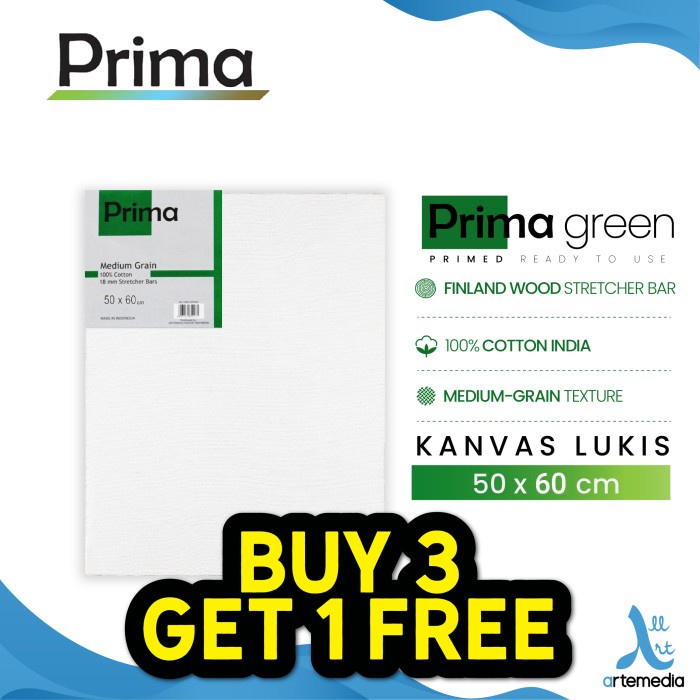 

Kanvas Lukis Prima Green 50X60Cm Cotton Canvas