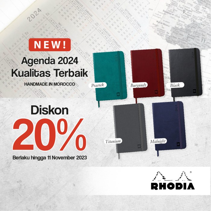 

Promo Buku Agenda Rhodia Rhodiatime Webplanner Hard Cover