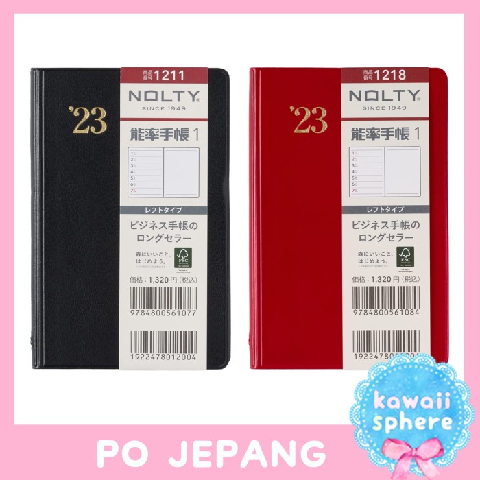 

Promo Planner 2023 Nolty Noritsu Notebook 1211, 1218 Nolty Efficiency
