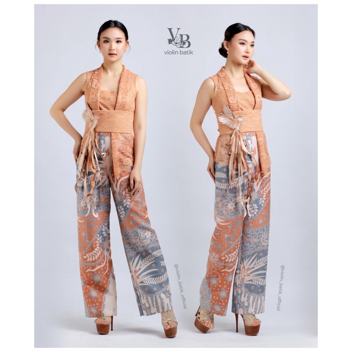 Set Kebaya Kutu Baru + Kulot Batik (Code : 2041)