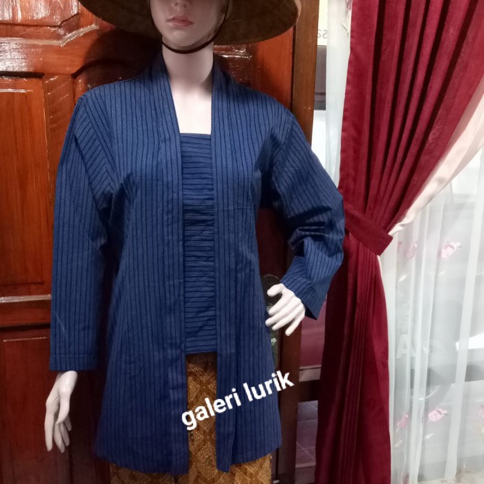 Kebaya Lurik Kutubaru Tenun Kebaya Lurik Biru Kebaya Wanita