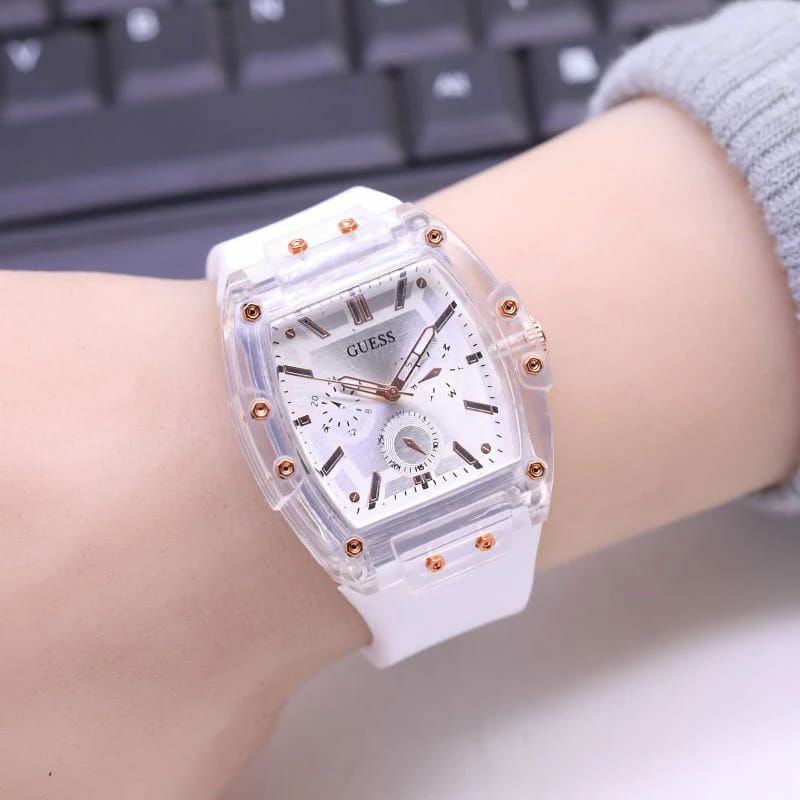 Jan Tangan Guess Wanita Rubber Halus Kasual Fashion Bisa COD