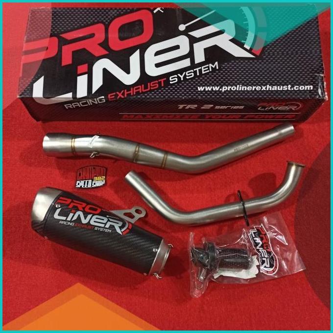 Knalpot Racing PROLINER Pro Liner TR-2 TR2 TR 2 Carbon Short R15 V3