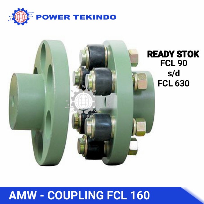 AMW COUPLING FCL 160 FLEXIBLE COUPLING FCL160 KOPEL DINAMO COUPLE