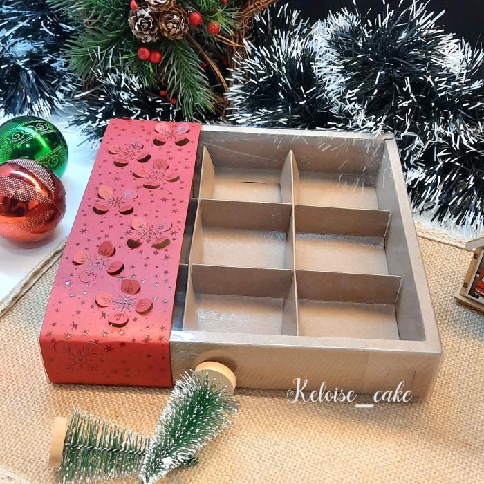 

Dus/Box Nastar/Pie/Mooncake Sekat 9 + Paperbelt Christmas/ Natal 039