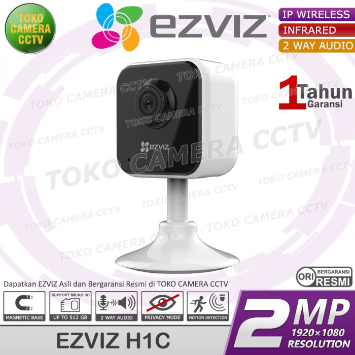 CCTV WIFI IP CAMERA EZVIZ H1C 1080p CCTV WIRELESS EZVIS H1C 2MP