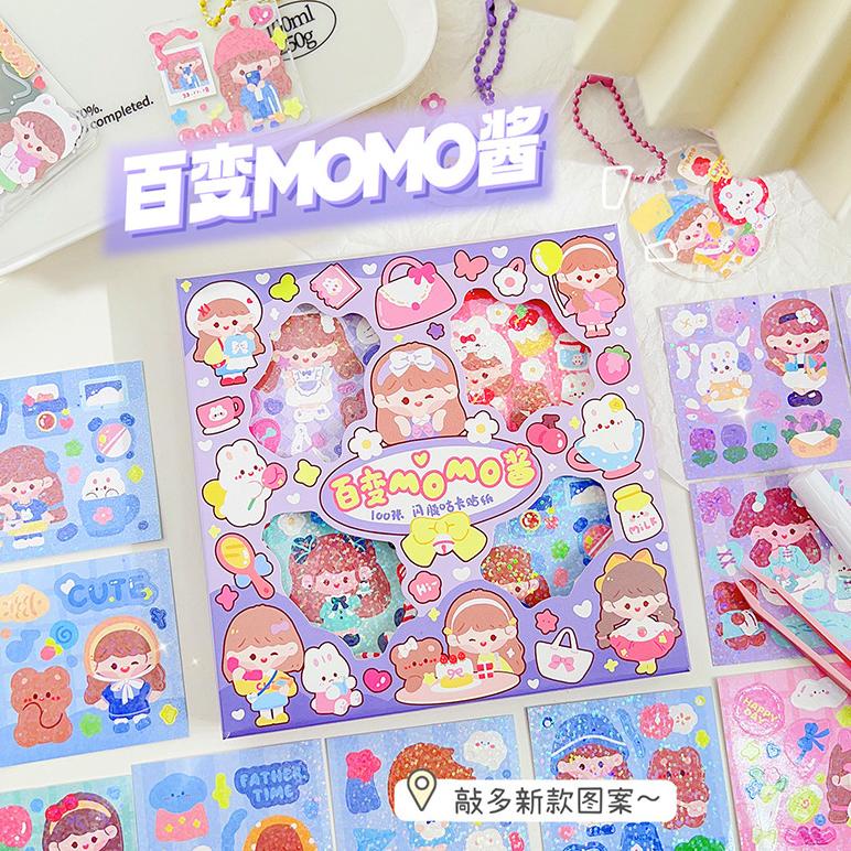 

COD Sticker DIY Waterproof Stiker Momo Box Isi 100 Lembar Motif Momo Kartun Korea Lucu Anti Air Dekorasi Handbook Scrapbook Sticker Nono Mix Box Kecil Termurah