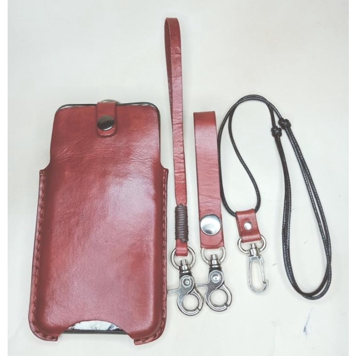 

TERBARU Casing hp kulit asli gantungan tangan ikat pinggang kalung tali korea