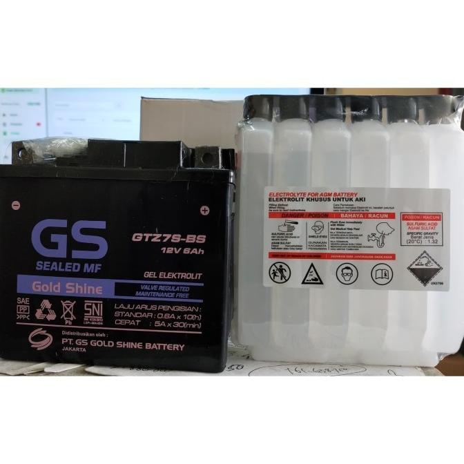 AKI MOTOR AEROX NMAX AKI BASAH GS GOLD SHINE GTZ7S-BS LINAHANI5