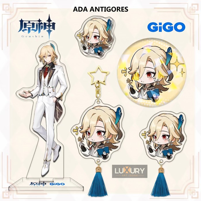 Tracy Genshin Impact X Gigo Kaveh Nilou Standee Acrylic Stand Akrilik Pajang