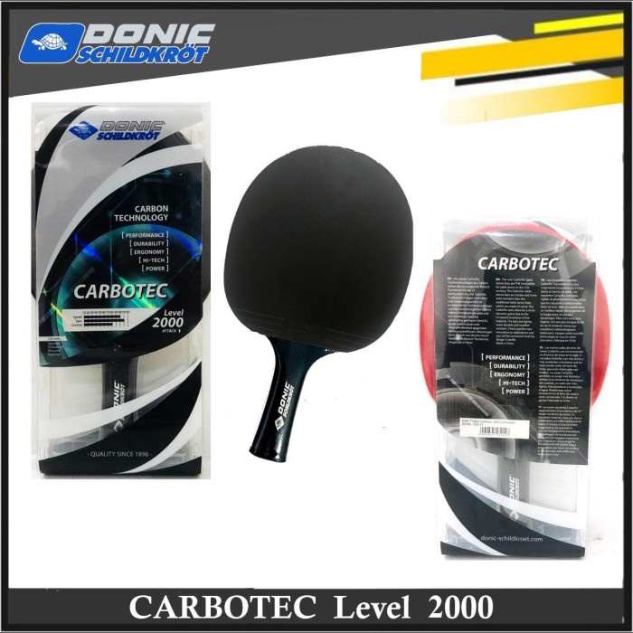 ✨Ori Bat Pingpong / Tenis Meja Donic Schildkrot Carbotec 2000 Original Berkualitas
