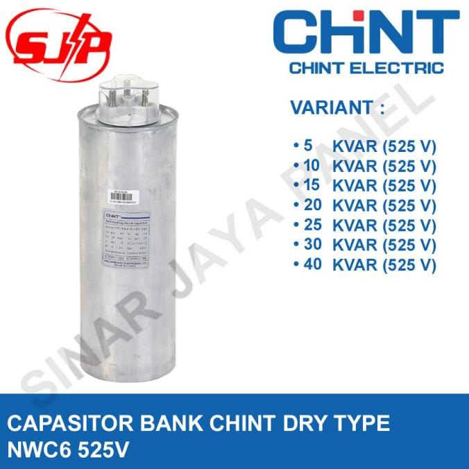 Capasitor Kapasitor Bank Chint Nwc6 5/10/15/20/25/30/40 Kvar 525V Dry