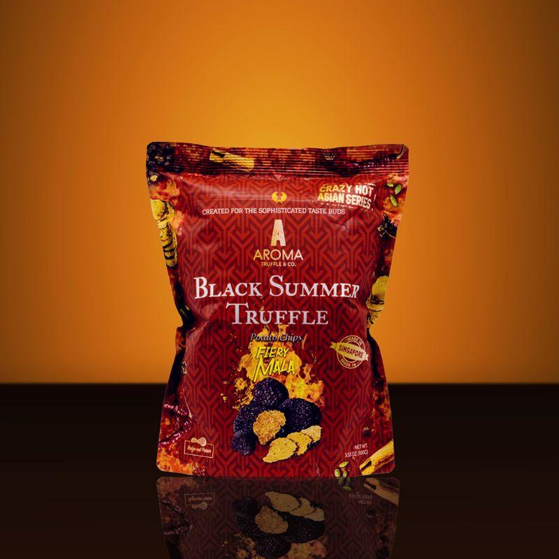 

AROMA Black Summer Truffle Potato Chips Fiery Mala 100 Gram (Made in Singapore) Best Seller