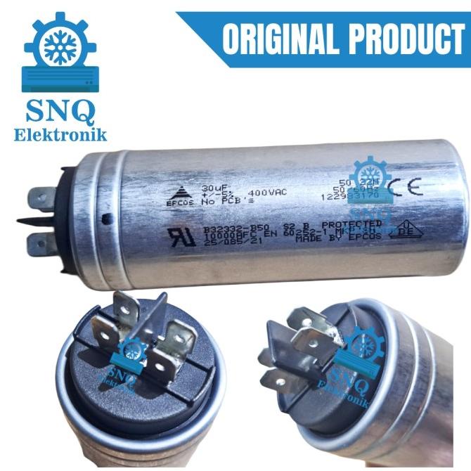 Capasitor Epcos 30Uf 400Vac / Kapasitor Ac 30 Uf (Mikro) Epcos 400 Vac